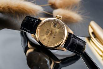 Thumbnail von Rolex Lady-Datejust 18k (0,750) Gold Automatik Damenuhr Ref. 6916 Klassiker