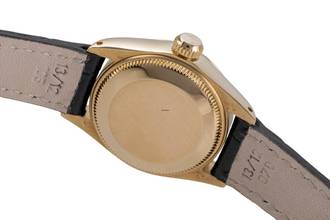 Thumbnail von Rolex Lady-Datejust 18k (0,750) Gold Automatik Damenuhr Ref. 6916 Klassiker