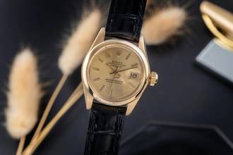 Thumbnail von Rolex Lady-Datejust 18k (0,750) Gold Automatik Damenuhr Ref. 6916 Klassiker