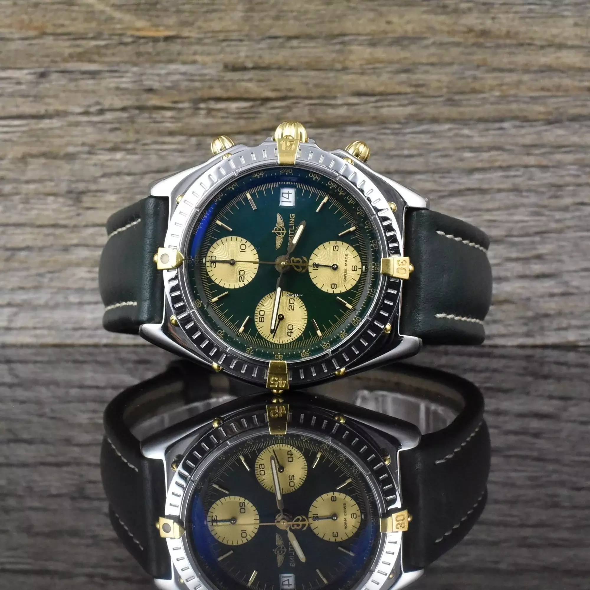  Breitling Chronomat British Racing Green - SERVICE 10/2025 - Automatik Vintage 