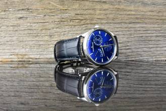 Thumbnail von Jaeger-LeCoultre Master Ultra Thin Réserve de Marche Blue unpoliert B&P 2019