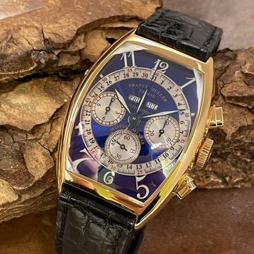  Franck Muller Magnum Master Calendar Chrono - UNGETRAGEN - FS 2003 - Ref. 6850CCMCAT Blue Metallic Dial 