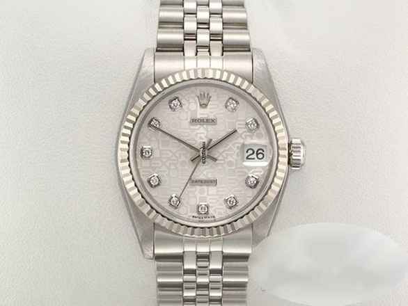  Rolex Datejust 31 31mm Stahl Weissgold 750 2003 Diamanten Automatik Stainless Steel 18kt White Gold Jubilé-band Chronometer Oyster 