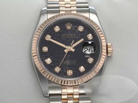  Rolex Datejust 36 36mm 116231 2013 Stahl Rosegold 750 Diamanten Automatik 