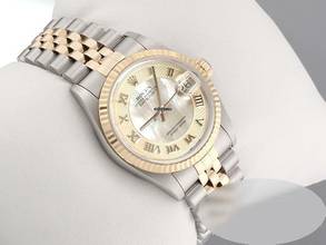 Thumbnail von Rolex Datejust 31 31mm 78273 2002 Stahl Gelbgold 750 Perlmutt Automatik