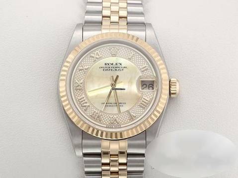  Rolex Datejust 31 31mm 78273 2002 Stahl Gelbgold 750 Perlmutt Automatik 