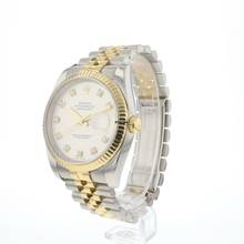 Thumbnail von Rolex Datejust 36 Steel Gold Jubilee Fluted Silver Diamond Dial