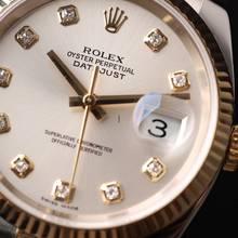 Thumbnail von Rolex Datejust 36 Steel Gold Jubilee Fluted Silver Diamond Dial
