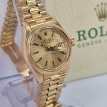 Thumbnail von Rolex Lady-Datejust Presidente Bark Finish Full Gold 26mm Automático Completo