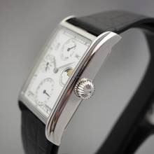 Thumbnail von IWC Novecento Perpetual Calendar 3545 Platinum 950 Box+papers RARE Full Set