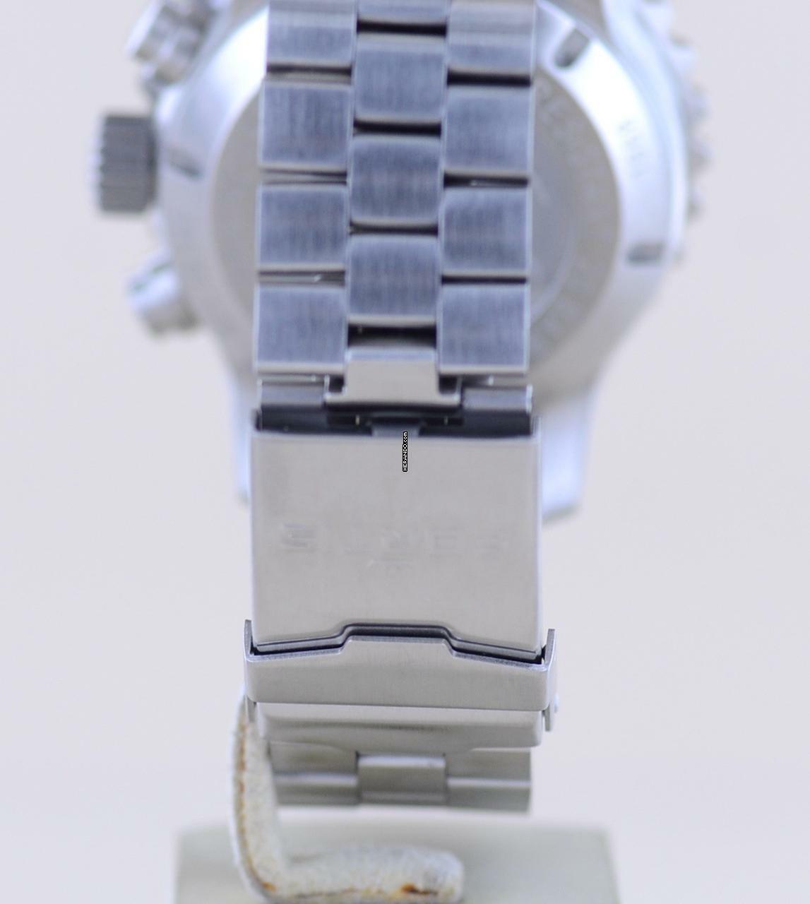 Thumbnail von Fortis B-42 Day Date Chronograph Marinemaster Automatic 7750 black orange Dial B+P