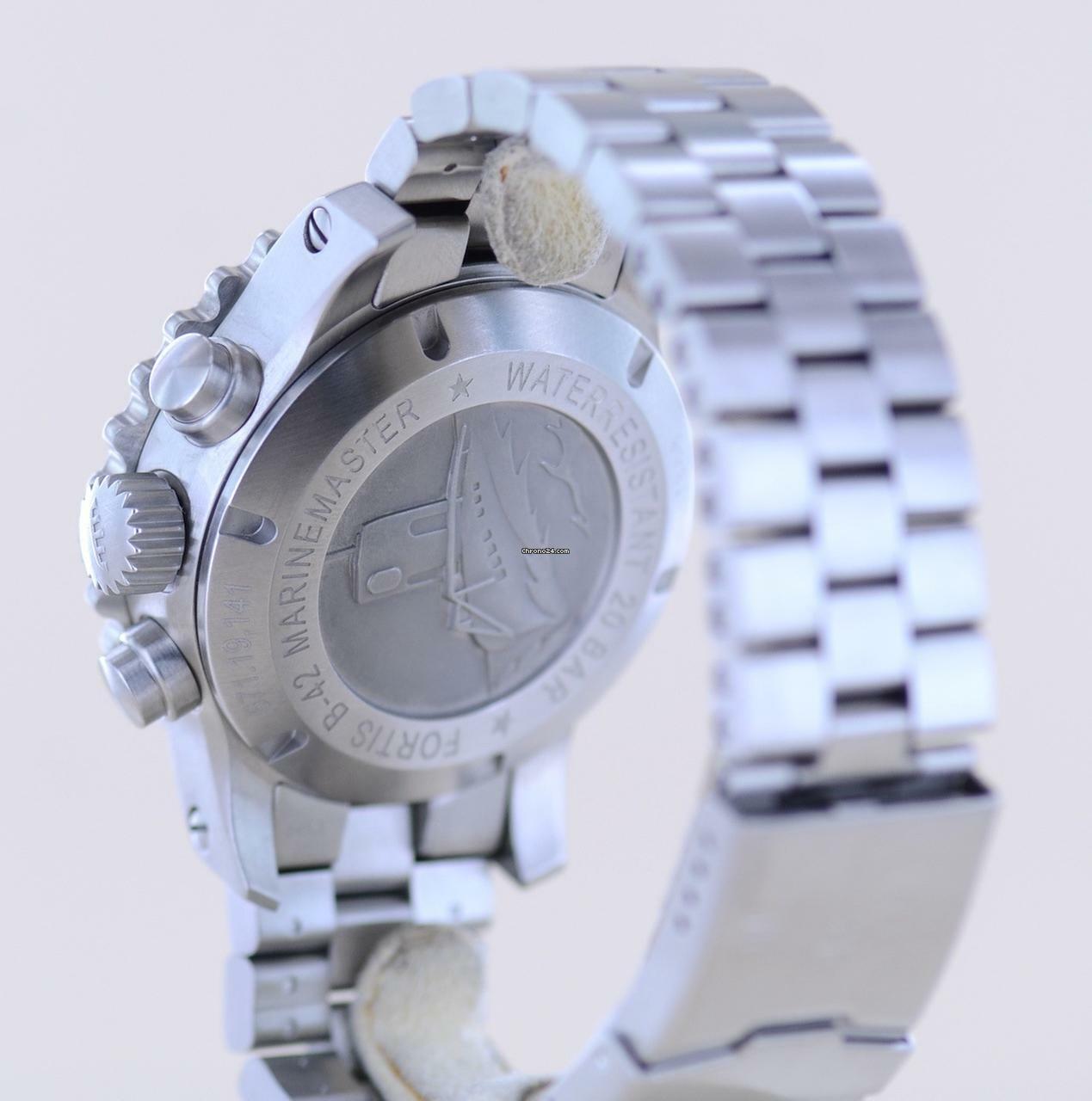 Thumbnail von Fortis B-42 Day Date Chronograph Marinemaster Automatic 7750 black orange Dial B+P