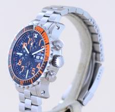 Thumbnail von Fortis B-42 Day Date Chronograph Marinemaster Automatic 7750 black orange Dial B+P