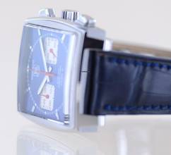 Thumbnail von TAG Heuer Monaco Calibre 12 Chronograph Steve McQueen Automatic Saphir blue Calibre 12 Top B+P