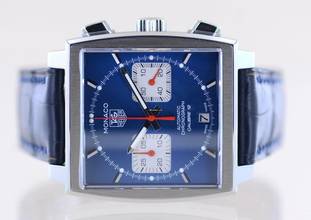 Thumbnail von TAG Heuer Monaco Calibre 12 Chronograph Steve McQueen Automatic Saphir blue Calibre 12 Top B+P