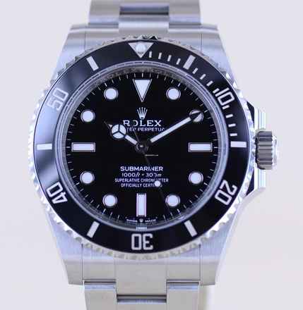  Rolex Submariner (No Date) 124060 No-Date Keramik 2025 Taucheruhr B+P 41mm 