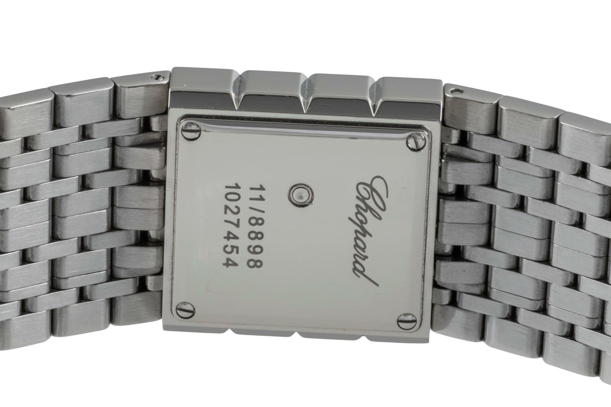 Thumbnail von Chopard Ice Cube Black Dial Edelstahl Quarz Damenuhr Ref. 11/8898