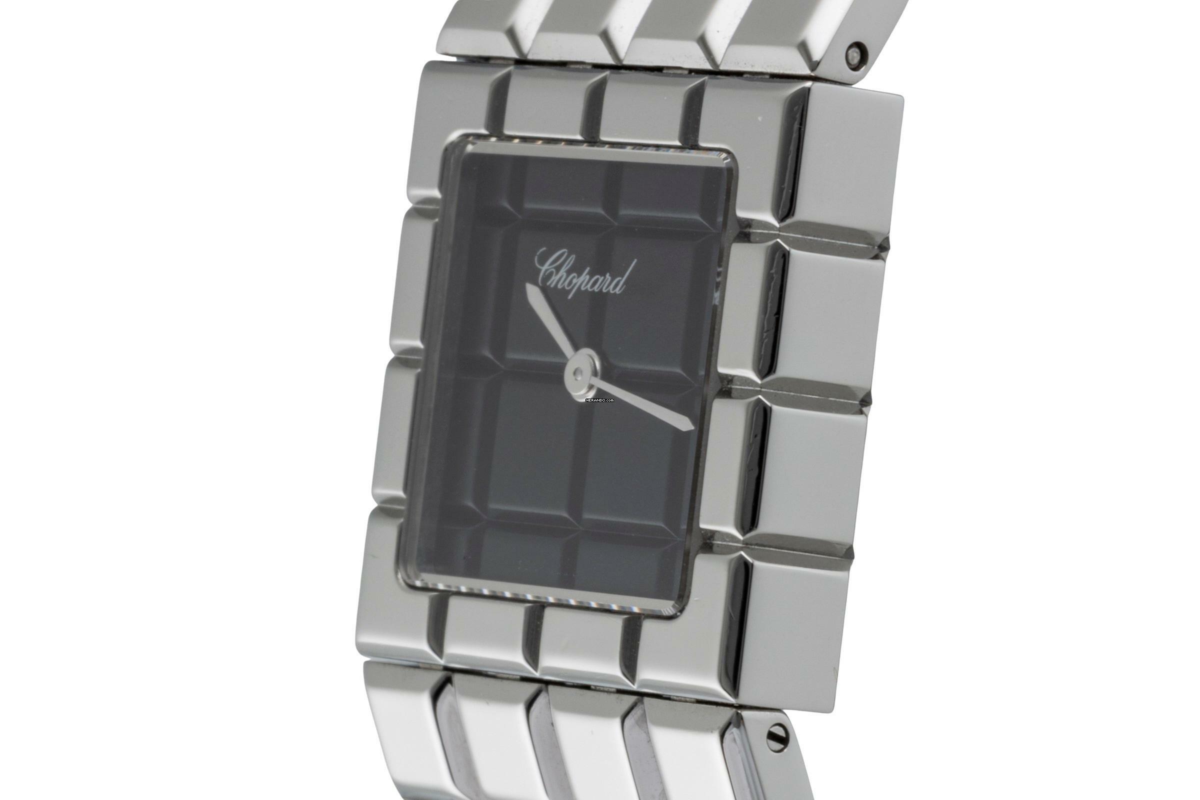 Thumbnail von Chopard Ice Cube Black Dial Edelstahl Quarz Damenuhr Ref. 11/8898