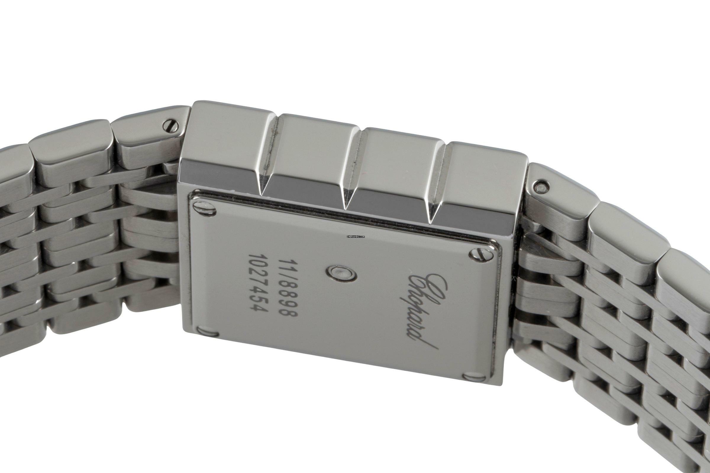 Thumbnail von Chopard Ice Cube Black Dial Edelstahl Quarz Damenuhr Ref. 11/8898