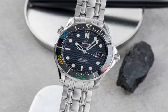  Omega Seamaster Diver 300 M Rio Stahl Automatik Herrenuhr 522.30.41.20.01.001 B&P 