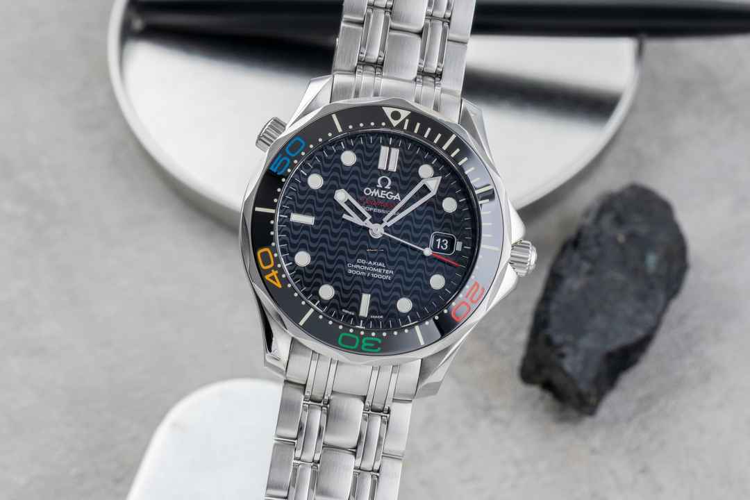  Omega Seamaster Diver 300 M Rio Stahl Automatik Herrenuhr 522.30.41.20.01.001 B&P 