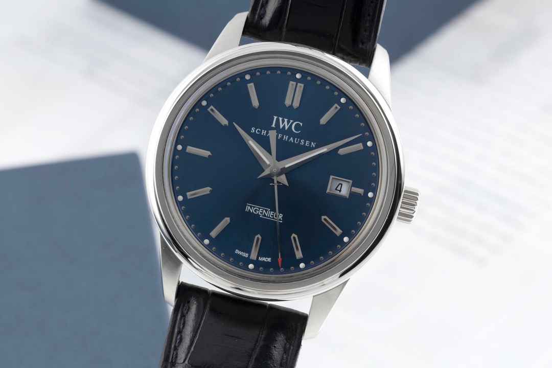  IWC Ingenieur Automatic Laureus Blue Dial Stahl Automatik Herrenuhr Ref. IW323310 Limited 