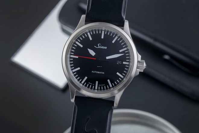  Sinn 556 I RS Edelstahl Automatik Herrenuhr Ref. 556.0106 B&P 2021 