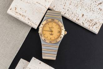 Thumbnail von Omega Constellation Quartz Stahl / Gold Quarz Herrenuhr Ref. 1252.10.00