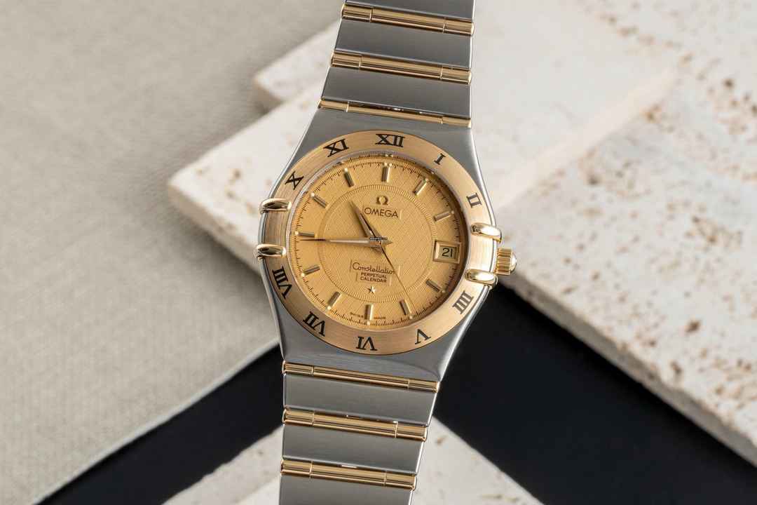  Omega Constellation Quartz Stahl / Gold Quarz Herrenuhr Ref. 1252.10.00 