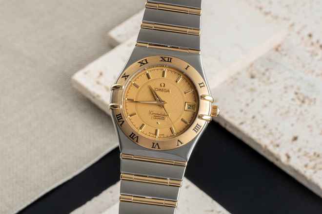  Omega Constellation Quartz Stahl / Gold Quarz Herrenuhr Ref. 1252.10.00 