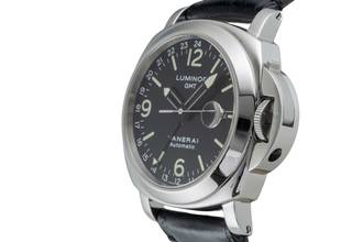 Thumbnail von Panerai Luminor GMT Automatic 44 Stahl Automatik Herrenuhr Ref. PAM00063 B&P 2001