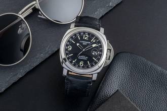 Thumbnail von Panerai Luminor GMT Automatic 44 Stahl Automatik Herrenuhr Ref. PAM00063 B&P 2001