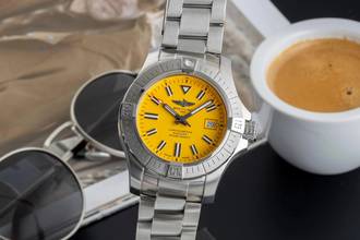 Thumbnail von Breitling Avenger Seawolf Yellow Stahl Automatik Herrenuhr Ref A17319101I1A1 B&P