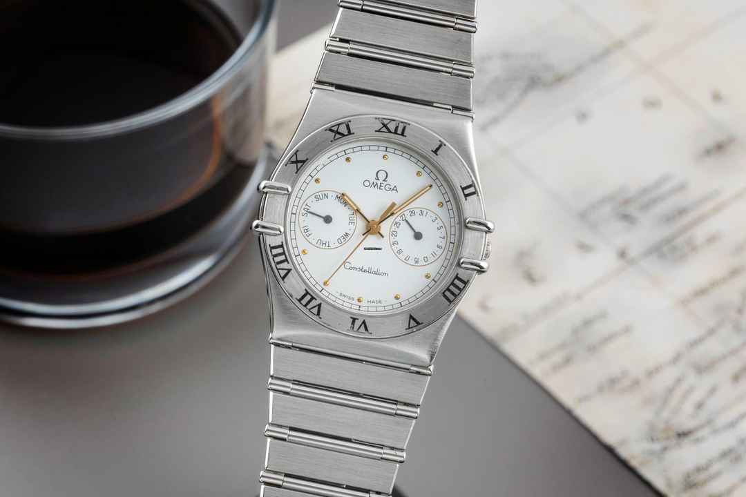  Omega Constellation Day-Date Stahl Quarz Herrenuhr 396.1070.1 396.1080.1 