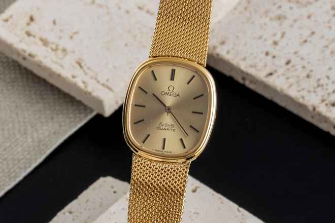  Omega De Ville Ellipse Stahl / vergoldet Damenuhr Ref. 591.058 791.034 Klassiker 