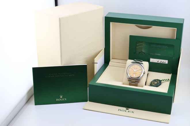  Rolex Oyster Perpetual 41 Yellow Dial - With Box And Papers - 124300 2021 