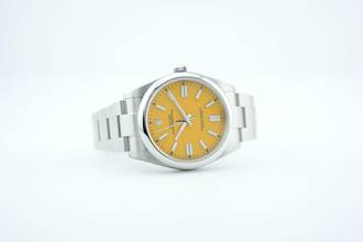 Thumbnail von Rolex Oyster Perpetual 41 Yellow Dial - With Box And Papers - 124300 2021