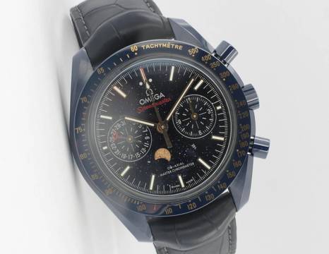 Omega Speedmaster Moonphase Moonwatch Moonphase Blue Side Of The Moon 