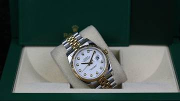 Thumbnail von Rolex Datejust 36 Steel Gold - White Diamond - Fullset - 08/2012