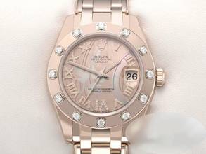 Thumbnail von Rolex Lady-Datejust Pearlmaster 34 81315 2016 Lc100 Roségold 750 Perlmutt Diamanten Automatik