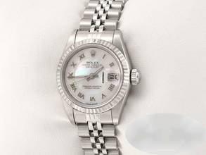 Thumbnail von Rolex Lady-Datejust Edelstahl Weissgold 750 Perlmutt Automatik Stahl Gold Damen Stainless Steel 18kt White Gold Jubilé-band Chronometer Oyster