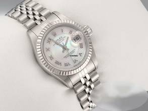 Thumbnail von Rolex Lady-Datejust Edelstahl Weissgold 750 Perlmutt Automatik Stahl Gold Damen Stainless Steel 18kt White Gold Jubilé-band Chronometer Oyster