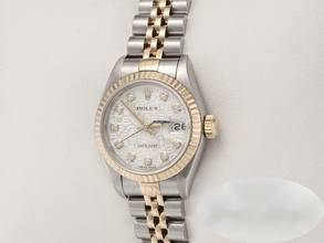 Thumbnail von Rolex Lady-Datejust Edelstahl Gelbgold 750 2003 Diamanten Automatik Gold Stahl