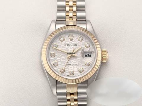  Rolex Lady-Datejust Edelstahl Gelbgold 750 2003 Diamanten Automatik Gold Stahl 