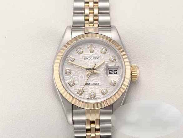 Rolex Lady-Datejust Edelstahl Gelbgold 750 2003 Diamanten Automatik Gold Stahl 