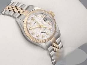 Thumbnail von Rolex Lady-Datejust Edelstahl Gelbgold 750 2003 Diamanten Automatik Gold Stahl