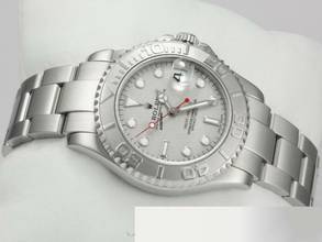 Thumbnail von Rolex Yacht-Master Medium 35mm 168622 Stahl Platin 2003 Automatik Damen Stainless Steel Oyster-band Chronometer