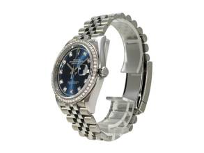 Thumbnail von Rolex Datejust 36 Oystersteel / Weißgold mit Diamanten 126284RBR Blau Diamant Jubile-Band