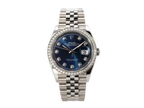 Thumbnail von Rolex Datejust 36 Oystersteel / Weißgold mit Diamanten 126284RBR Blau Diamant Jubile-Band