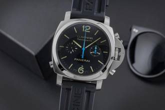Thumbnail von Panerai Luminor 1950 Chronograph Rattrapante Stahl Automatik Ref. PAM00362